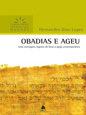 cover image of Obadias e Ageu